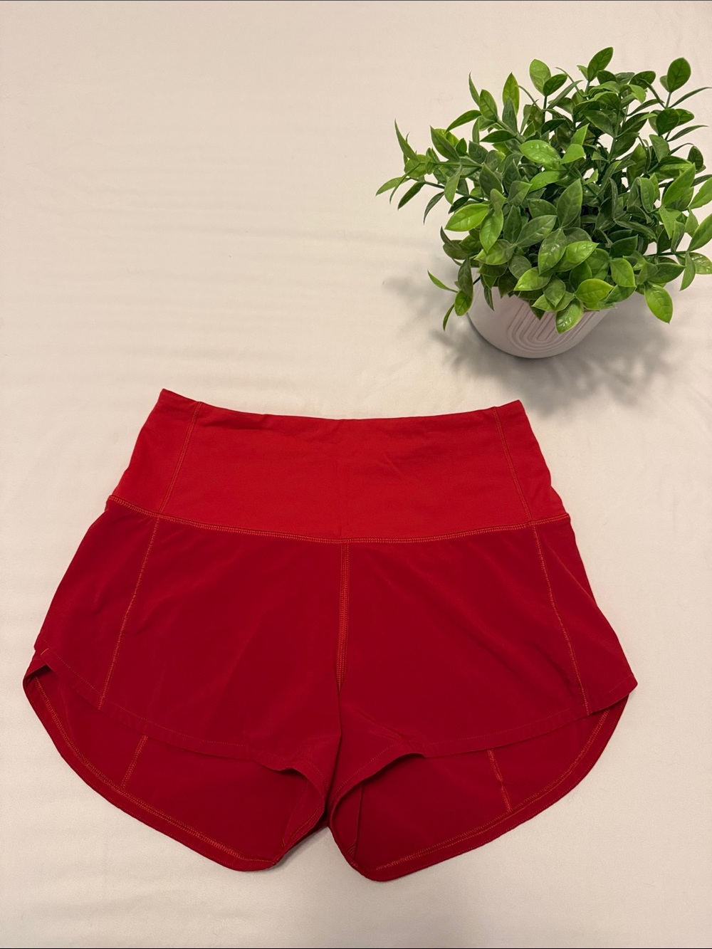 lululemon athletica Red Athletic Shorts